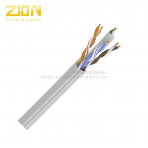 China Eco Friendly UTP Ethernet CAT6 Cable With CM Rated PVC Jacket , HDPE Insulation on sale