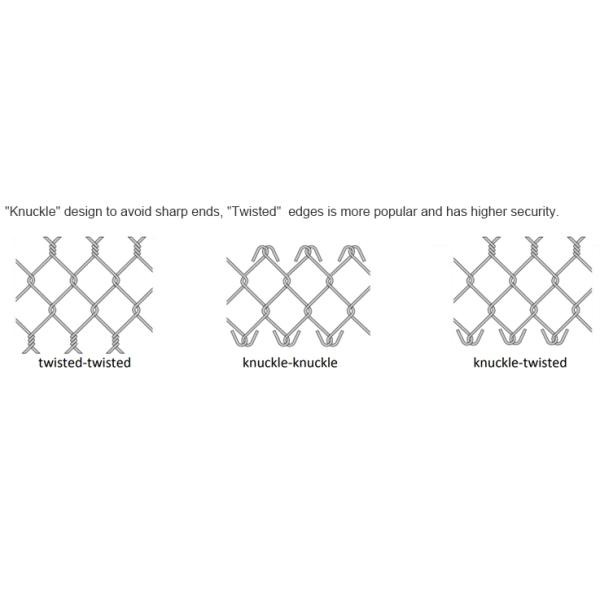 3 Foot Diamond Cyclone Chain Wire Fencing 9 Gauge