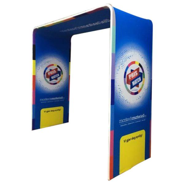 Tension Fabric Display Booth Single Balloon Stand Trade Show Arch Stand For