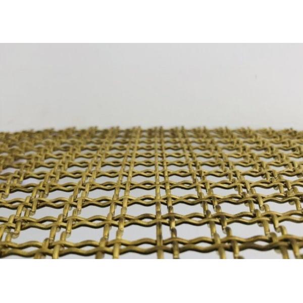 Free Oil Weave Crimped Copper Wire Mesh 4m width 8m length 5mm thickness
