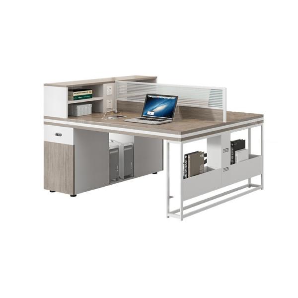 Employee Desktop Computer Table Multi-functional Office Desk and Chair for 4-6