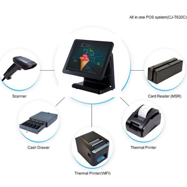 Touch Screen Pos With Plastic Housing , High Performance Point Of Sale Equipment