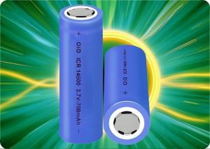 Quality 500 Cycles 14500 Rechargeable Battery 0.7A 3.7 V 700mAh Battery Customized for sale