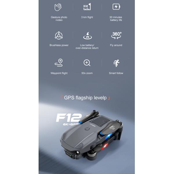 Wide Angle ESC Camera WiFi Battery Powered Drones 4K GPS Drone