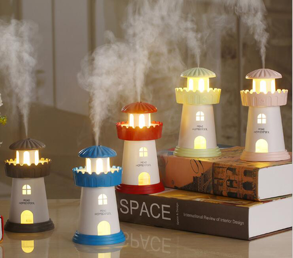 New Arrival Home Use Creative 150ml OEM USB Mini Lighthouse Air Humidifier