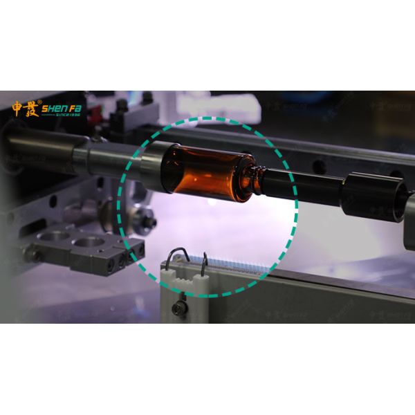 Full Servo 3-color Silk Screen Printing Machine With Vision Camera Orientation For Round Bottle SF-MP310