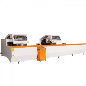 China Curtain wall machines 4kw*2 double bevel miter saw 2800r/min compound angle aluminum curtain wall machine on sale