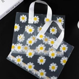 China Waterproof Garment Plastic Packaging Bags With Little Daisy Pattern Printing on sale