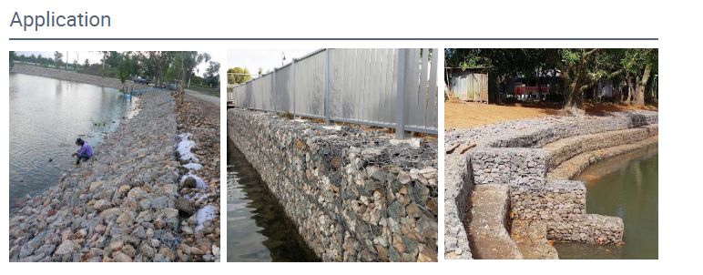 Hexagonal Stainless Wire 2.2mm Filling Gabion Baskets Fence