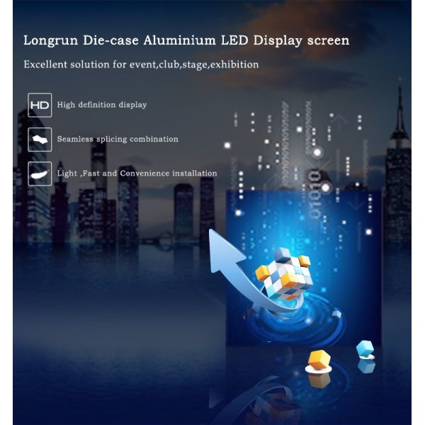 Full Colour Indoor Rental LED Display For Club / Exhibition Low Power Consumption