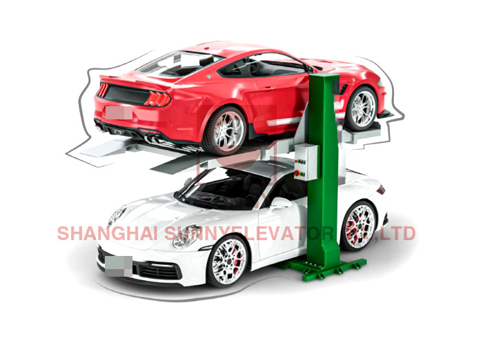 Quality High Speed Compact Single Post Car Parking Lift AC Drive Type for sale
