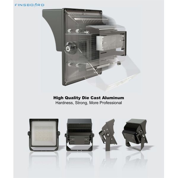 50-60Hz Frequency Range LED Flood Light In White Black Surface Color