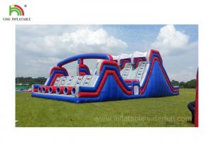China 4 Lane Inflatable Sports Games / Military Boot Camp Obstacle Course on sale