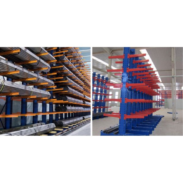 C01:Double Side Heavy Duty Cantilever Racking System Long Arm Structure for Lumber Wood Storage