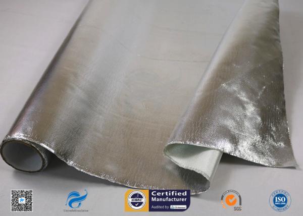 C Glass Silver Coated Fabric Coated With Aluminized Foil 880g Heat Insulation