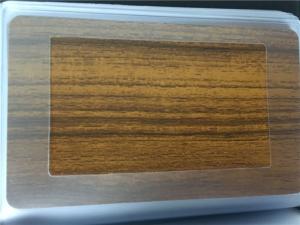 Quality UV Resistance 7.0mm Aluminum Wood Panels / ISO14001 Aluminum Interior Panels for sale