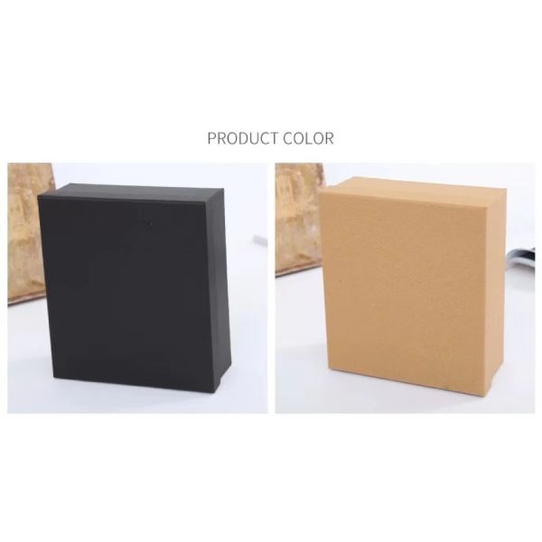 Black Buff Ornament Kraft Jewelry Boxes 250gsm-1500gsm Ring Necklace Paper Box