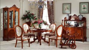 Quality Solid Wood Luxury Wood Dining Room Sets Customized European Dining Room Furniture for sale