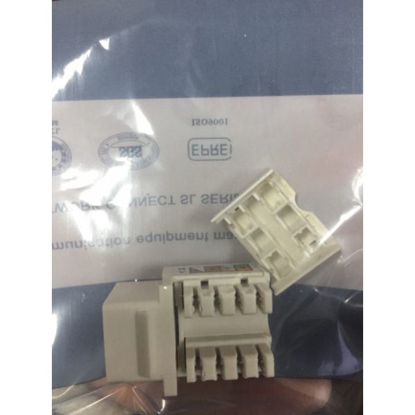 Cat5e RJ45 Keystone Jack UTP Punch Down Toolless Keystone Jack ISO Standards