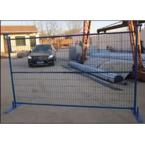 Professional Freestanding Chain Link Fence Panels , Portable Construction Fence