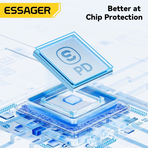 ESSAGER ES-X45 Pd 29w Usb C To Lighting Iphone Fast Charging Cord with USB 2.0 Connectors