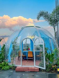 Quality Aluminum Glamping Dome Tents Diameter 5m Waterproof Dome Tents for sale