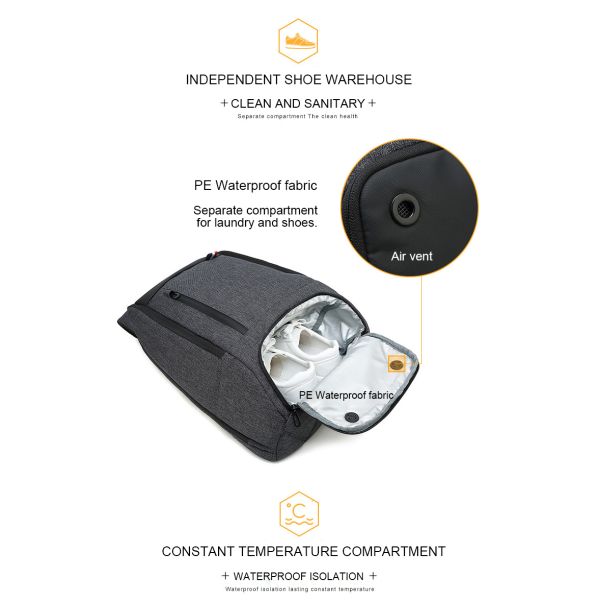 20 Litre Antitheft Laptop Backpack With Shoe Compartment 45cm*28cm*16cm