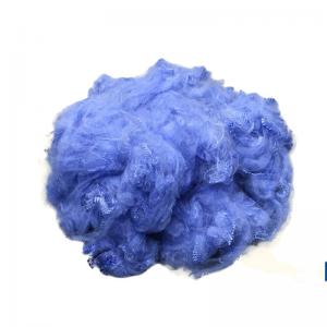 China Polyester Recycled Staple Polyester Fibre Fill For Pillows 15D 64MM on sale