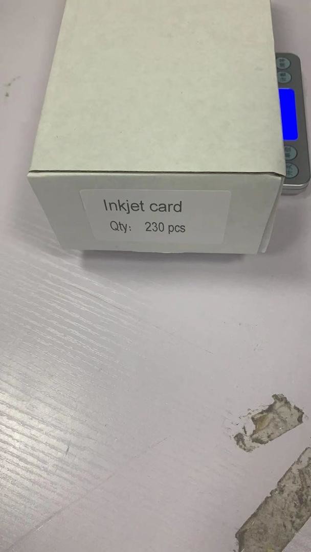 HIGH QUALITY WHITE BLANK PVC INKJET id CARD INKJET PVC ID CARD for Epson or Canon inkjet printer from China