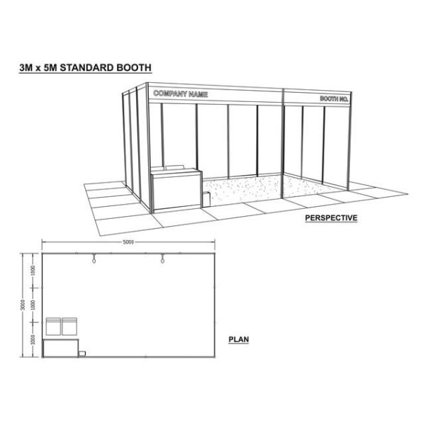 3X5M Easy Installing Wall Display Panel Stand Frame for Showroom Exhibition, Modular Stand forExhibition Event Show Fair