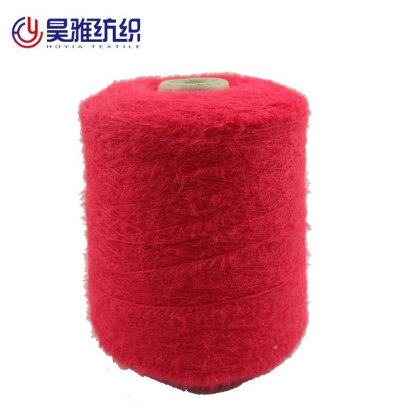 High Strength Feather Yarn High Tenacity 100% Nylon Fluffy Chunky Yarn For Sweater