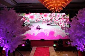 China 4500cd AC90V Stage Led Screen Backdrop Wedding 80m Viewing Distance on sale