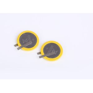 High Efficiency Lithium Coin Cell Cr2025 Button Cell With Solder Tabs 150mAh