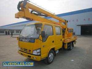 China Crew Cab ISUZU Aerial Platform Truck 6990*2100*2500mm Diesel Fuel on sale