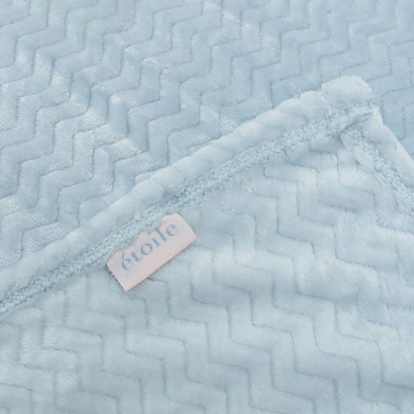 Plain 100% Polyester Flannel Throw Blanket With Embossing For Office / Travel