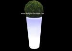 Multi Function LED Lighted Flower Pots Outdoor Weather Resistant For Party