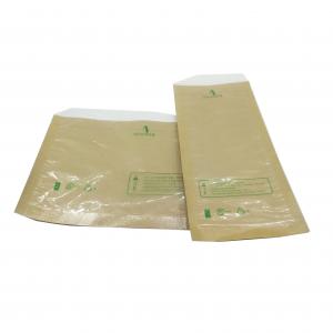 China Puncture Proof Half Kraft Paper Packaging Bags Fin Lap Three Side Seal  10 Colors on sale