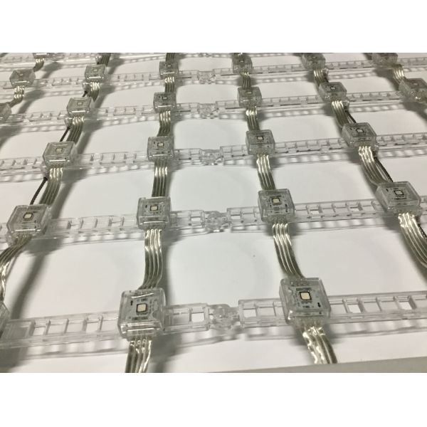 PVC RGB Ad Transparent Led Mesh Screen 4k Waterproof