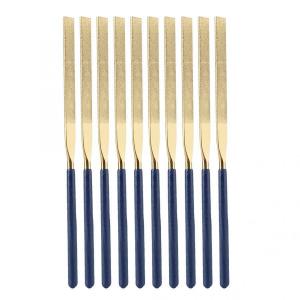 China Section Shape Round Needle Files for Metal Jeweler Wood Carving Craft 10 Piece Set on sale