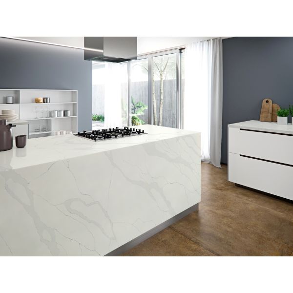 Marble Textures Calacatta Quartz Stone White Quartz Engineered Stone Countertop