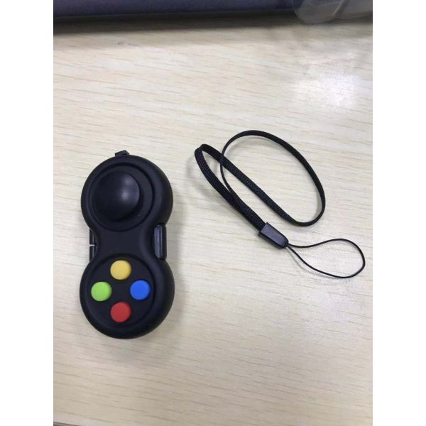 Plastic ABS Finger Fidget Toy Pad With Smooth Rubber Surface