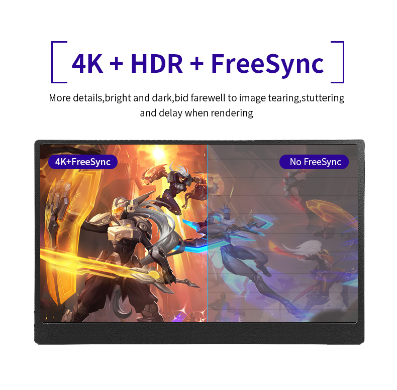 USB3.1 Liquid Crystal Portable LCD Display Dual Monitor Windows Mac Android 7 Inch