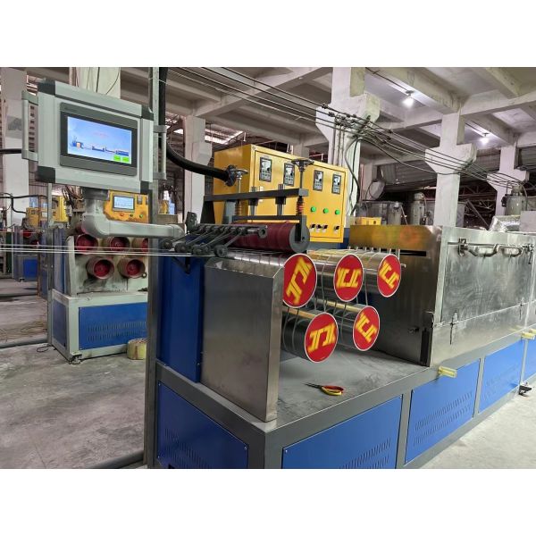 50KW Automatic PP Strap Making Machine Single Screw One Out Two Belts