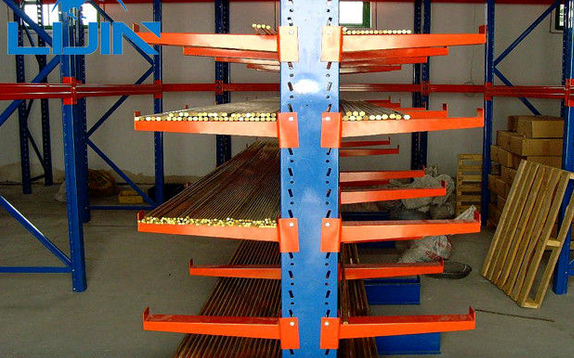 Double / Single Sided Cantilever Storage Racks System For Warehouse Storage