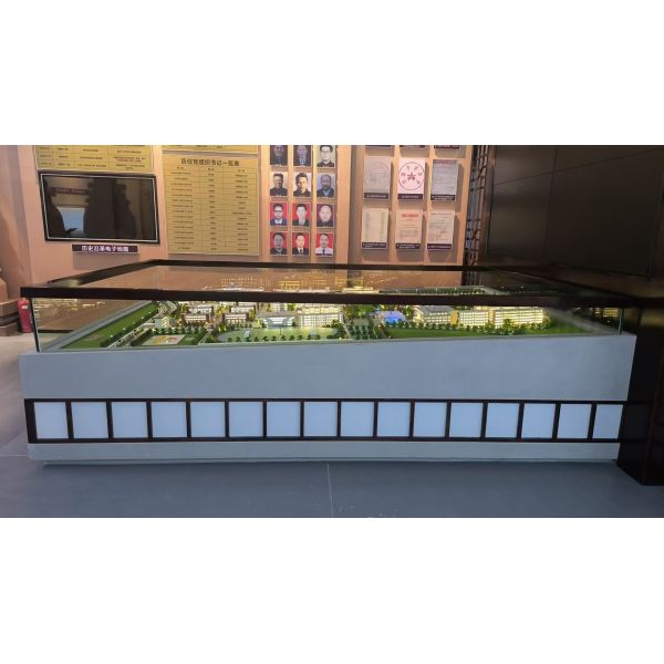 High School Campus Model School Scale Model 1:100 With Scenic Landscaping
