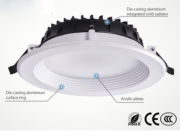 SAMSUNG All Size Recessed LED Downlight Anti Glare Dimmabl With Adjustable Beam Angle