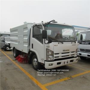 China Isuzu 190hp 7 ton road cleaning vacuum cleanervacuum road sweeper truck 4x2 street sweeping truck on sale