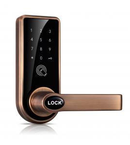Quality Keyless Keypad Door Lock , Password Card App Bluetooth Digital Lock For Home for sale
