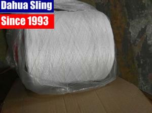 Quality Polyester Webbing Roll With Logo Stamped , White Polyester Yarn for sale