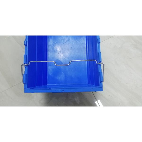 100% Virgin PP Stackable Nesting Trays With Steel Bars Storage Transportation